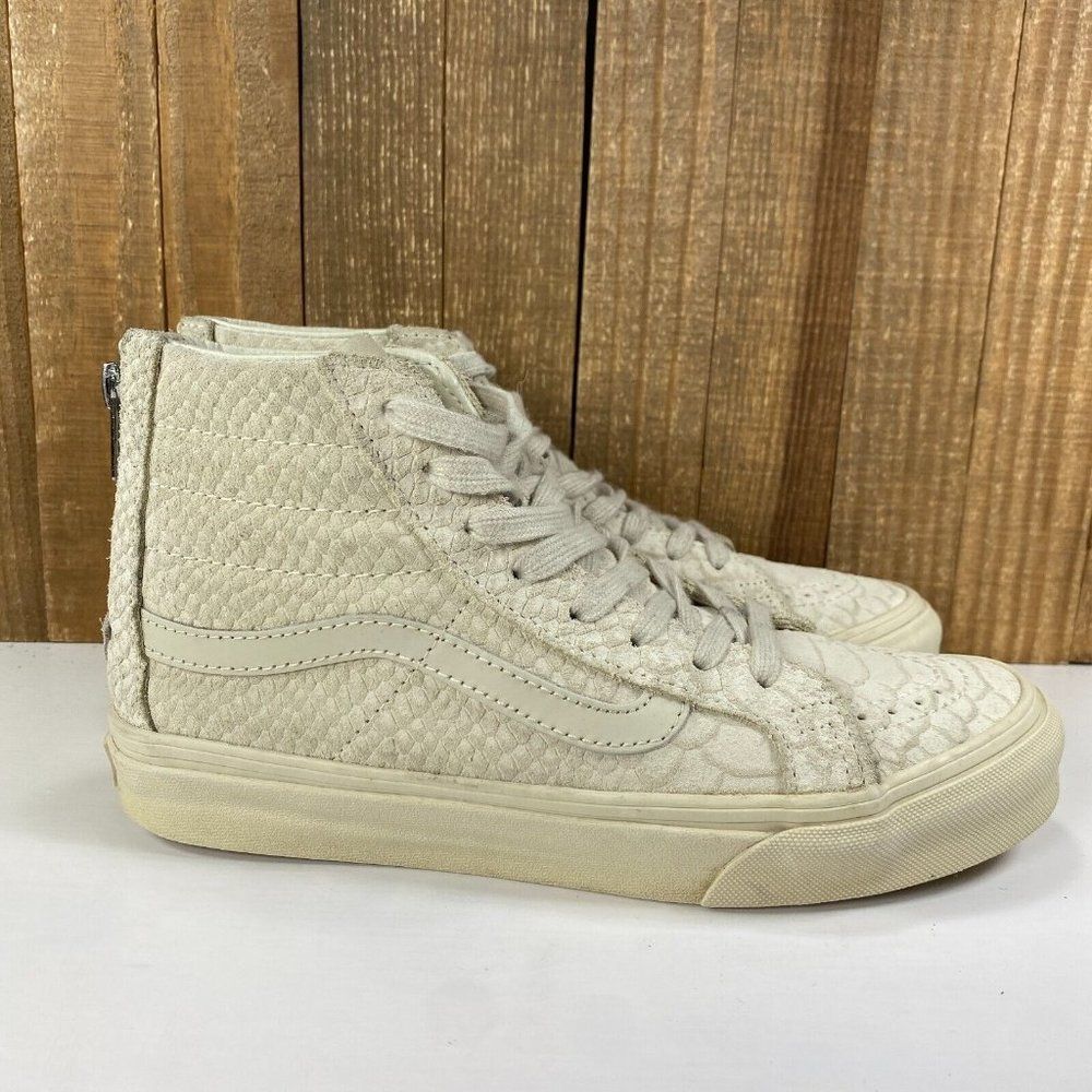 Vans High Top Sneakers in Off-White/Cream